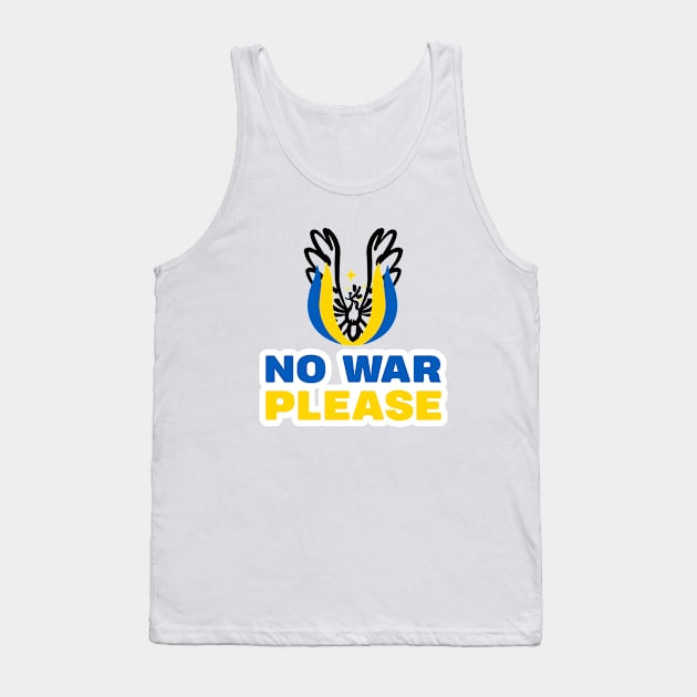 No War please - Ukraine Tank Top by RAMKUMAR G R